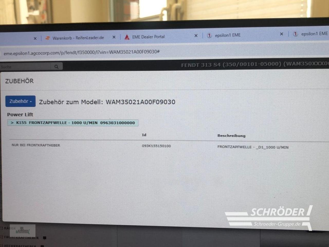 Sonstiges Traktorzubehör типа Fendt FRONTZAPFWELLE 1000 U/MIN | FENDT 300 S4, Gebrauchtmaschine в Ahlerstedt (Фотография 4)